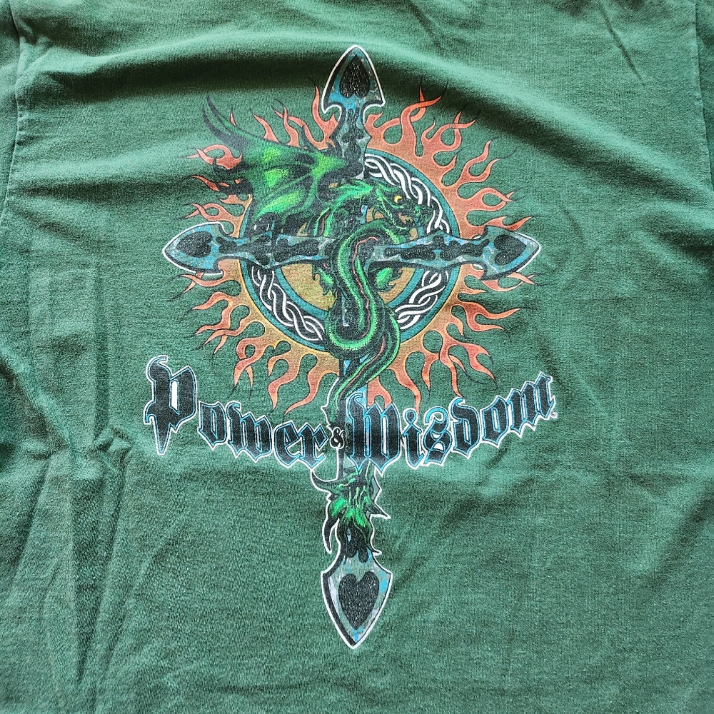 90s Power & Wisdom Dragon Streetwear Tshirt - Picture 6 of 6